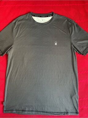 Spyder Men's Gray Microdot Short-Sleeve Performance Tee